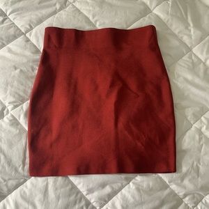 Red Bodycon Skirt